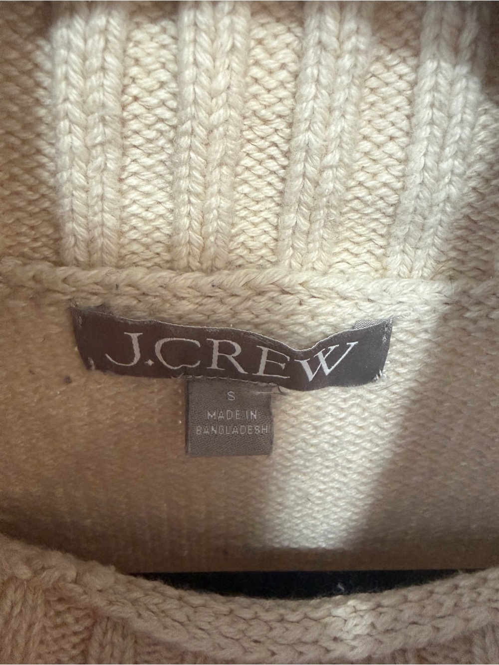 J. Crew Cream Cable Knit Sweater - Picture 2 of 3